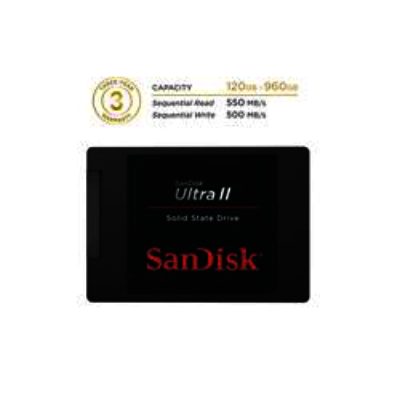 Sandisk 240GB Ultra II SATA 6GB/s 2.5 Solid State Drive Sandisk 240GB Ultra II SATA 6GB/s 2.5 Solid State Drive